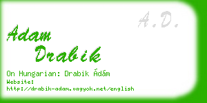 adam drabik business card