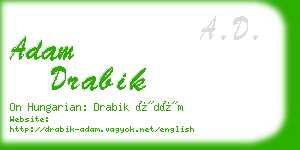 adam drabik business card